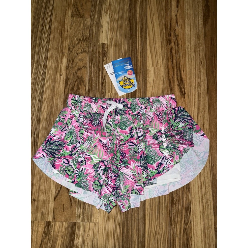 Banana Boat NEW‎ Shorts Woman's Sz M Medium Flowy Workout Gym Beach Floral